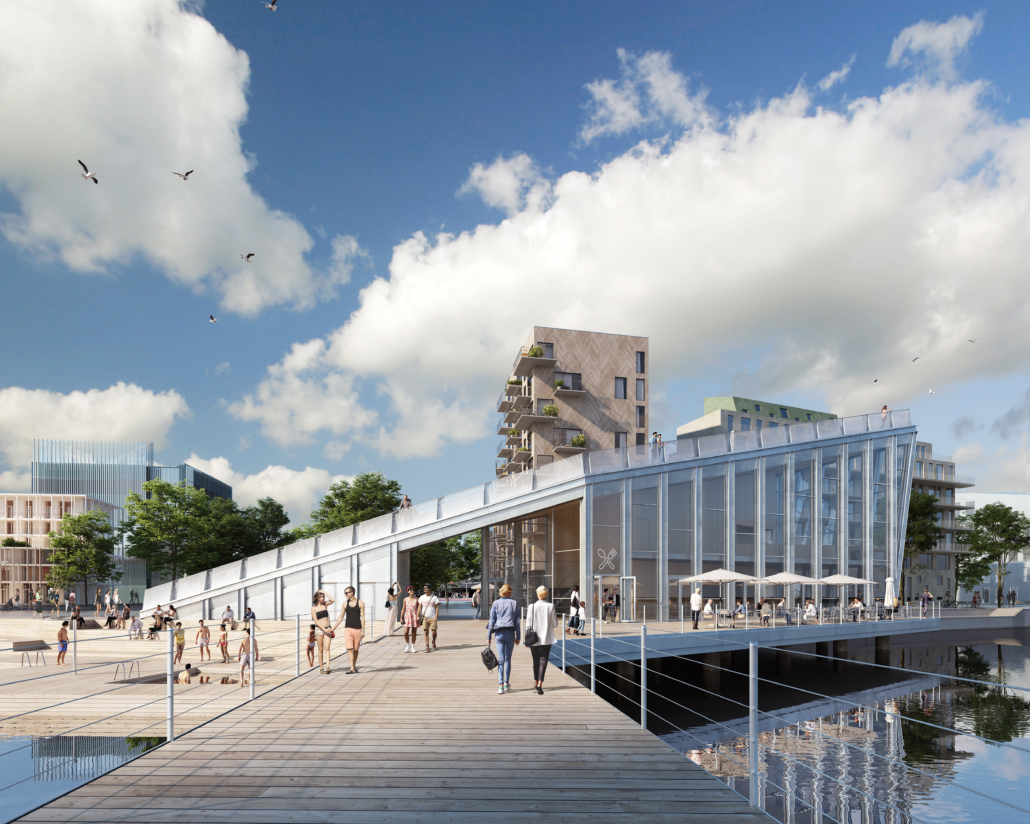 Inre hamnen allmän plats kajbyggnaden Nyréns Arkitektkontor